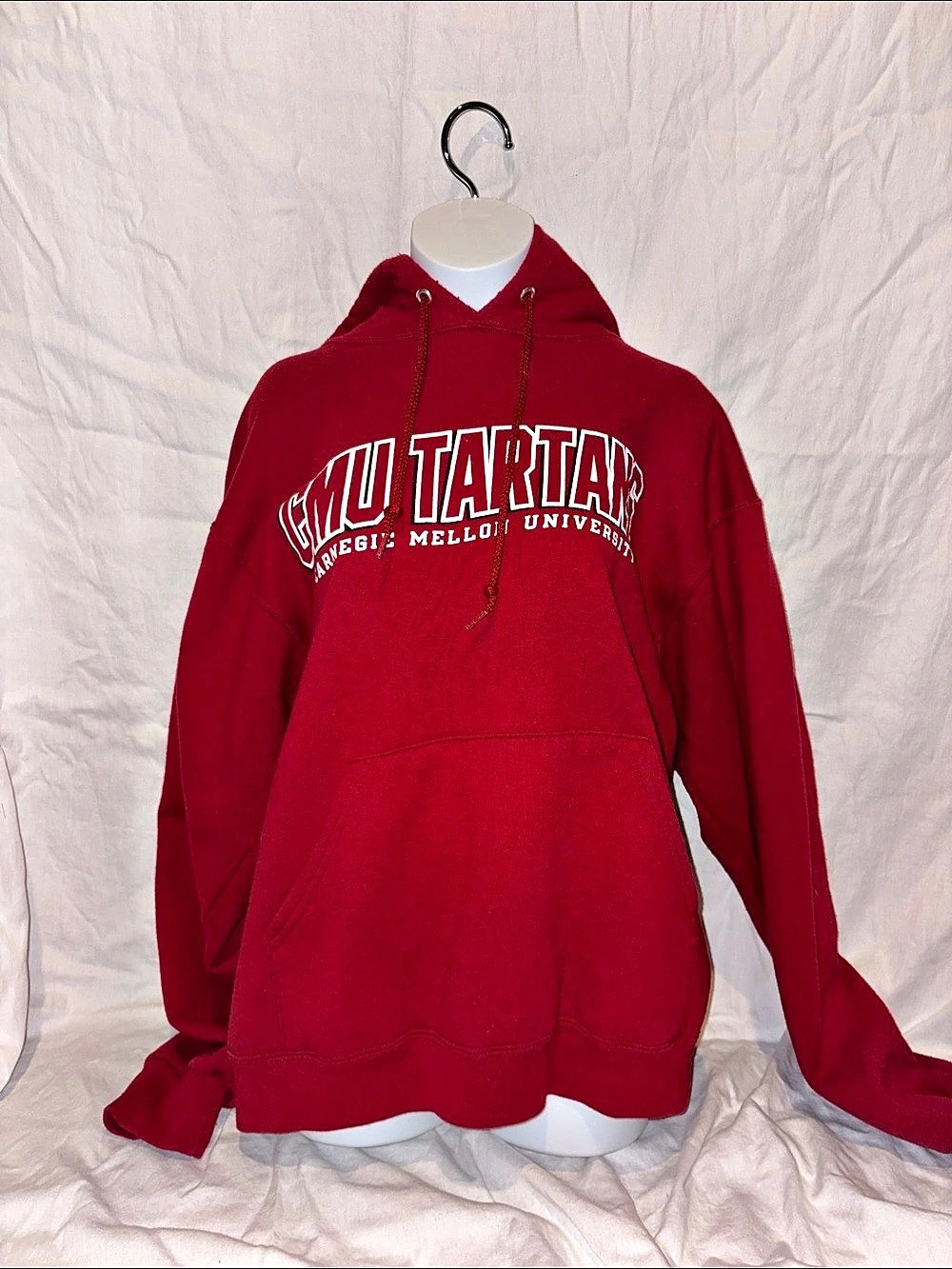 Jerzees NuBlend Carnegie Mellon University Tartans Hoodie Red Medium